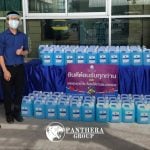 5,000 liters of alcohol delivered by Panthera Group to Bangkok hospitals